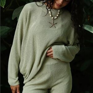 Free People Malibu Solid Surf Set- top only